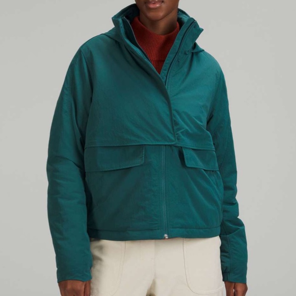 NWT Lululemon Always Effortless Insulated Jacket Green Jasper Size 4 - Picture 11 of 14